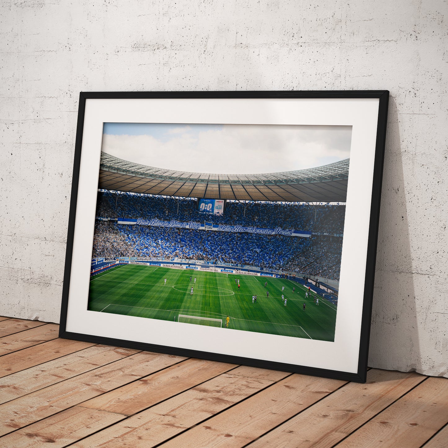 Choreo x Diese Fahne in Blau und Weiss ist das Herzstück unseres Vereins