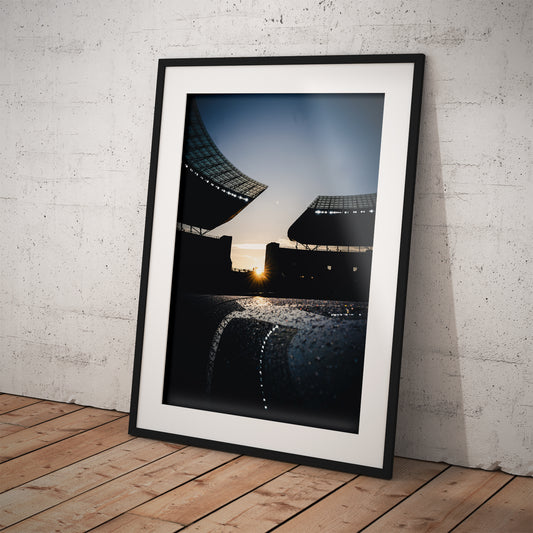 Olympiastadion Sonnenuntergang