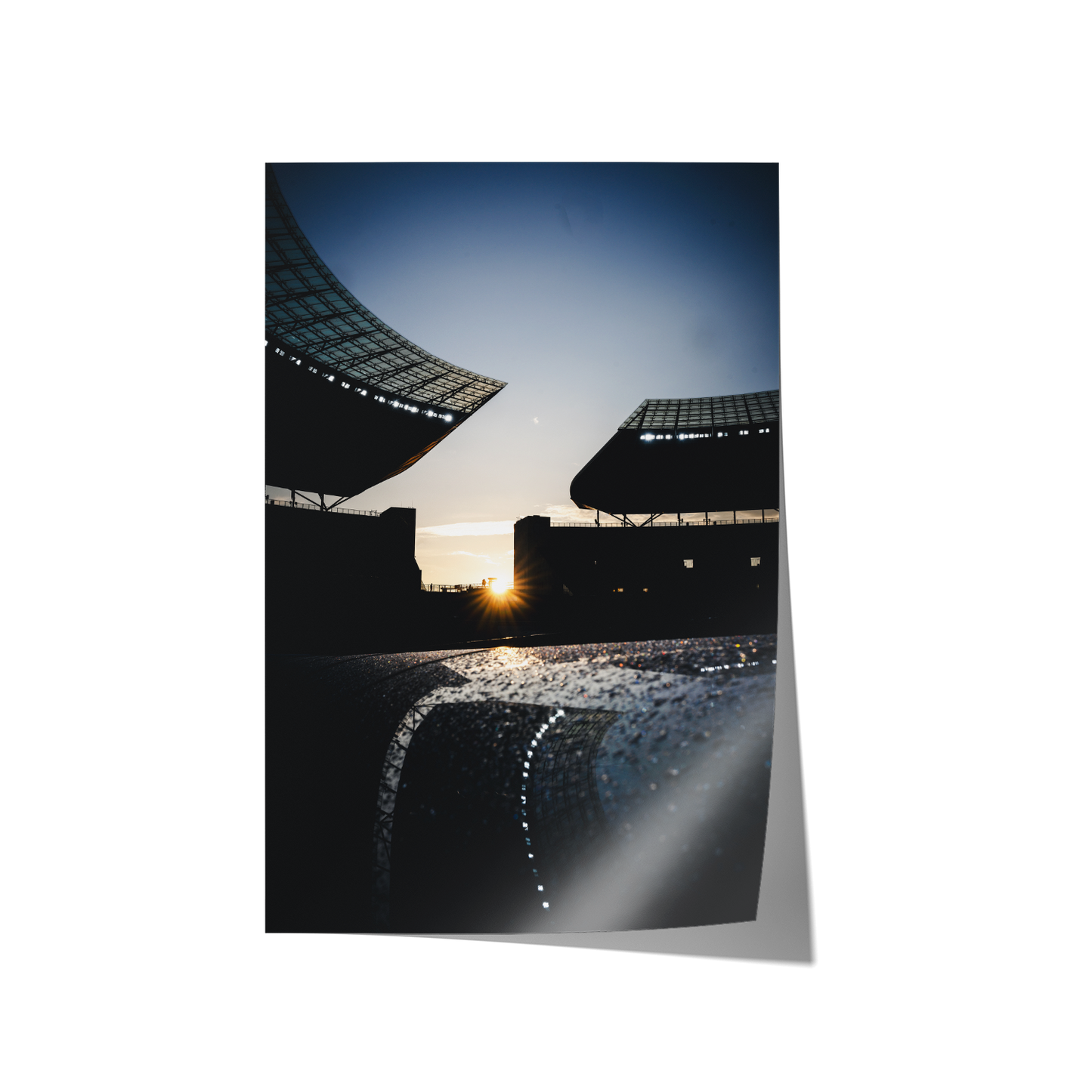 Olympiastadion Sonnenuntergang